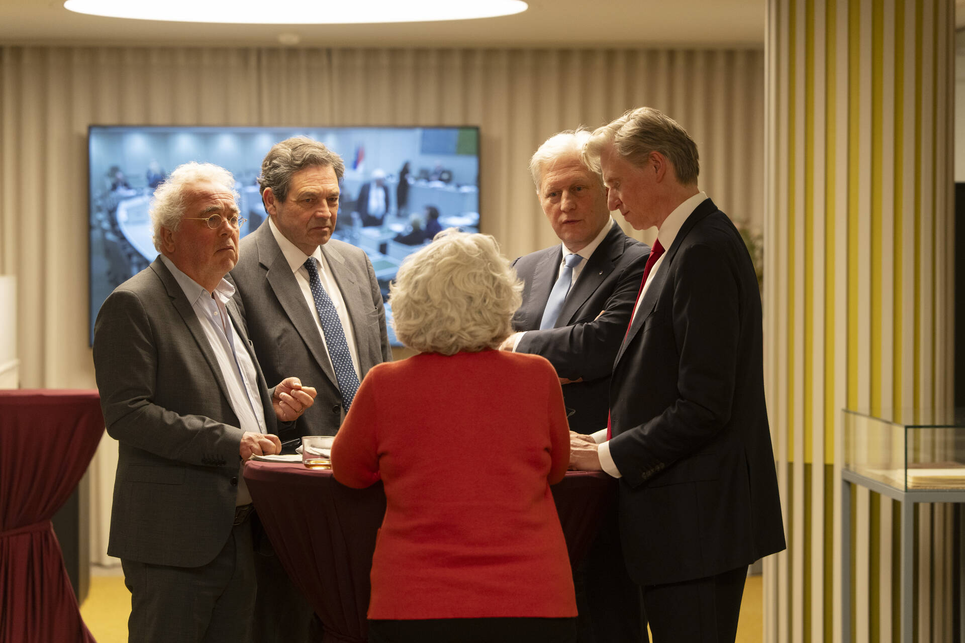 Overleg tijdens een schorsing van het debat