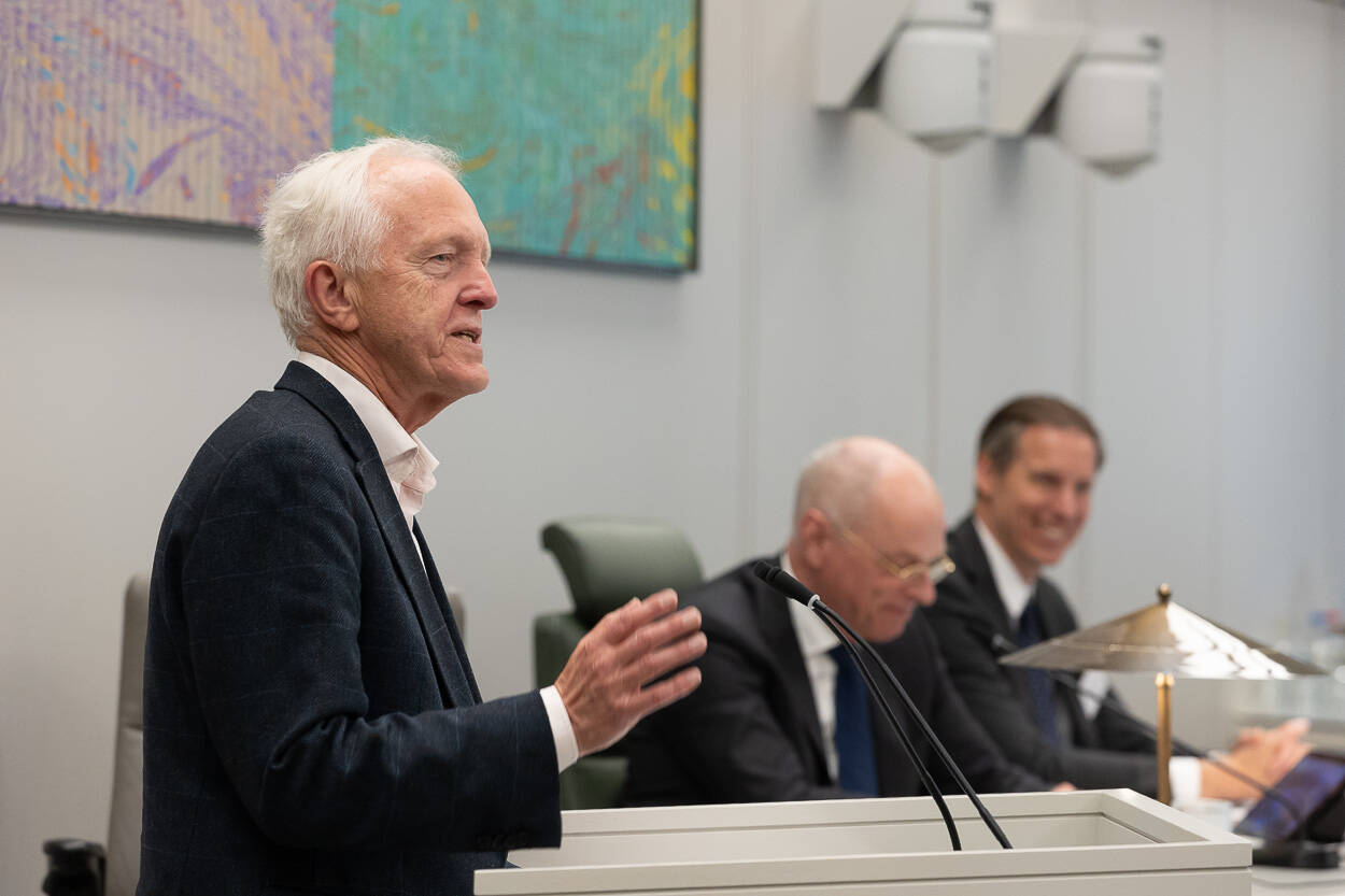 Eerste Kamerlid Auke van der Goot (OPNL)