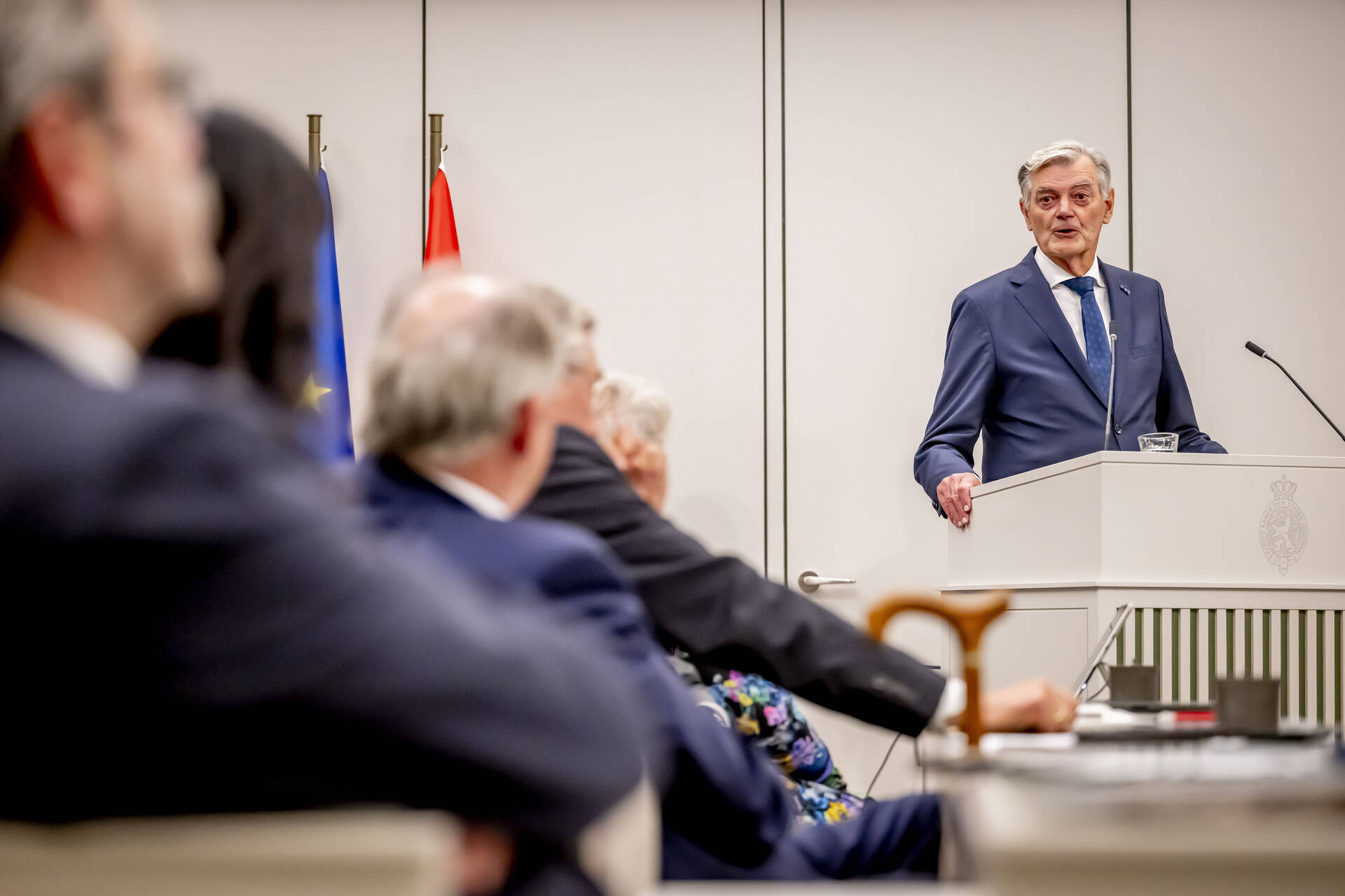 Senator Van Rooijen (50PLUS) licht zijn kandidatuur toe