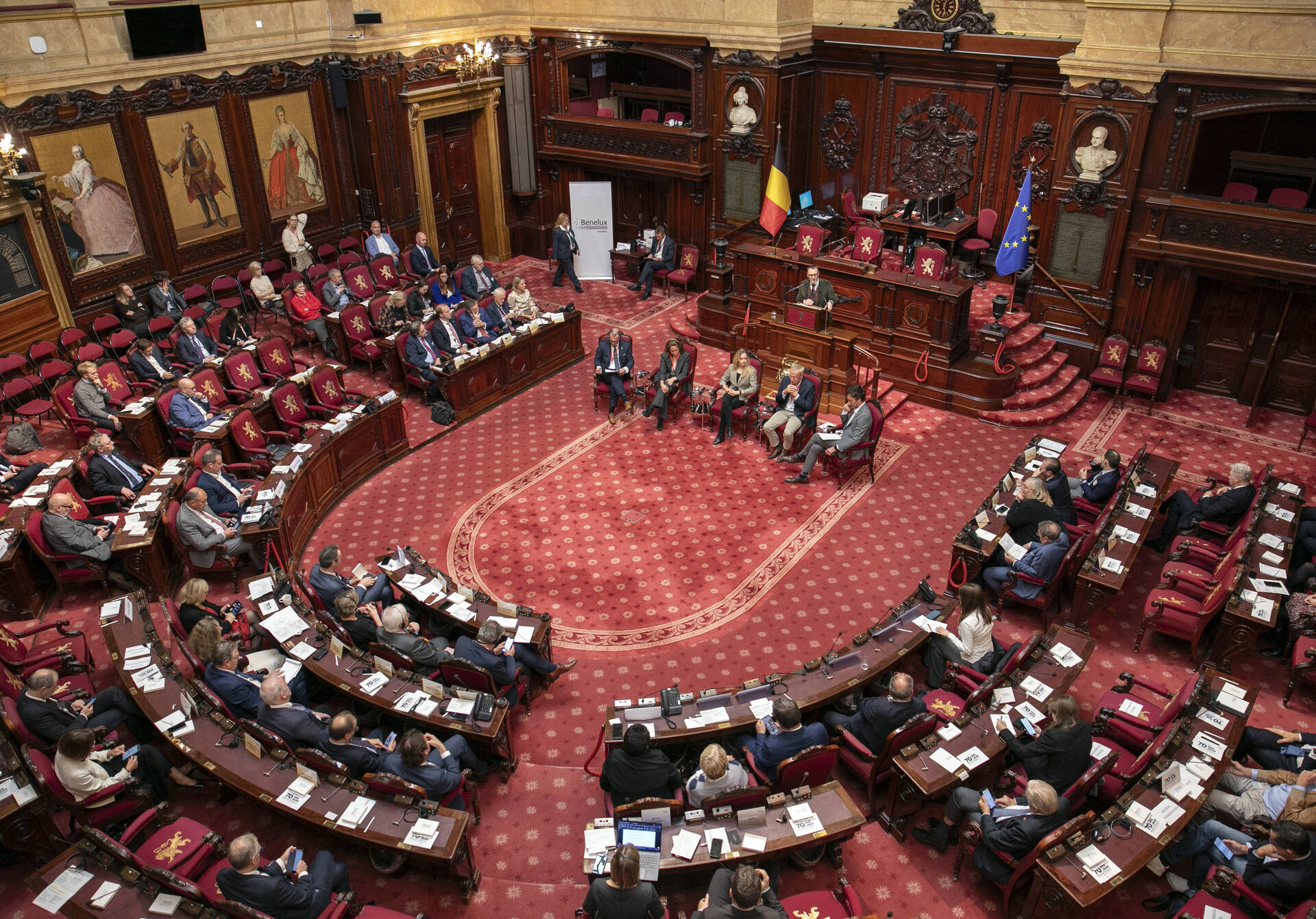 Beneluxparlement viert 70-jarig bestaan in Belgische Senaat 4